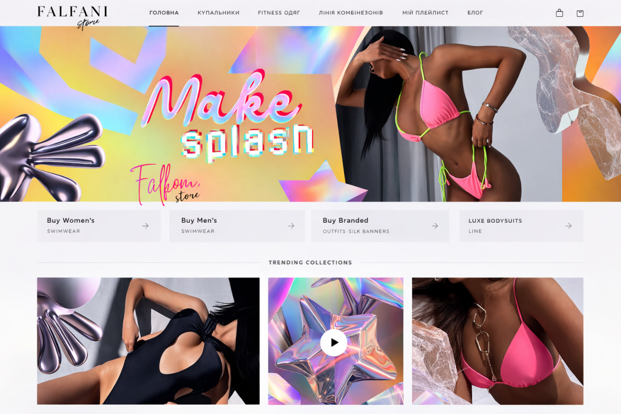 Fashion E-Commerce Store for Swimwear and Ski Suits